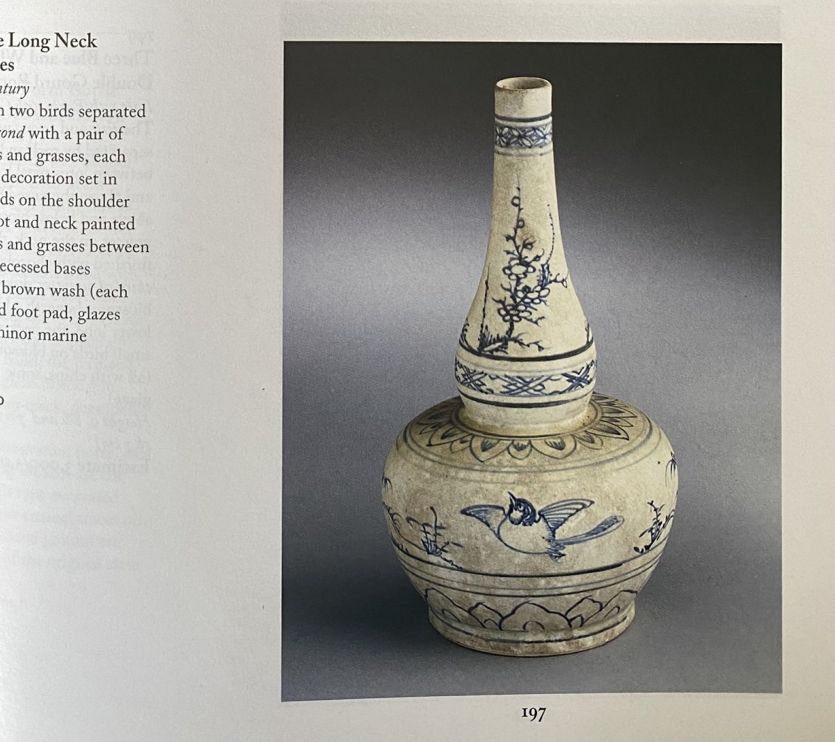 Blue/white Porcelain Long-necked Double-gourd Bottle From The Hoi An Hoard (15th Century)-photo-2
