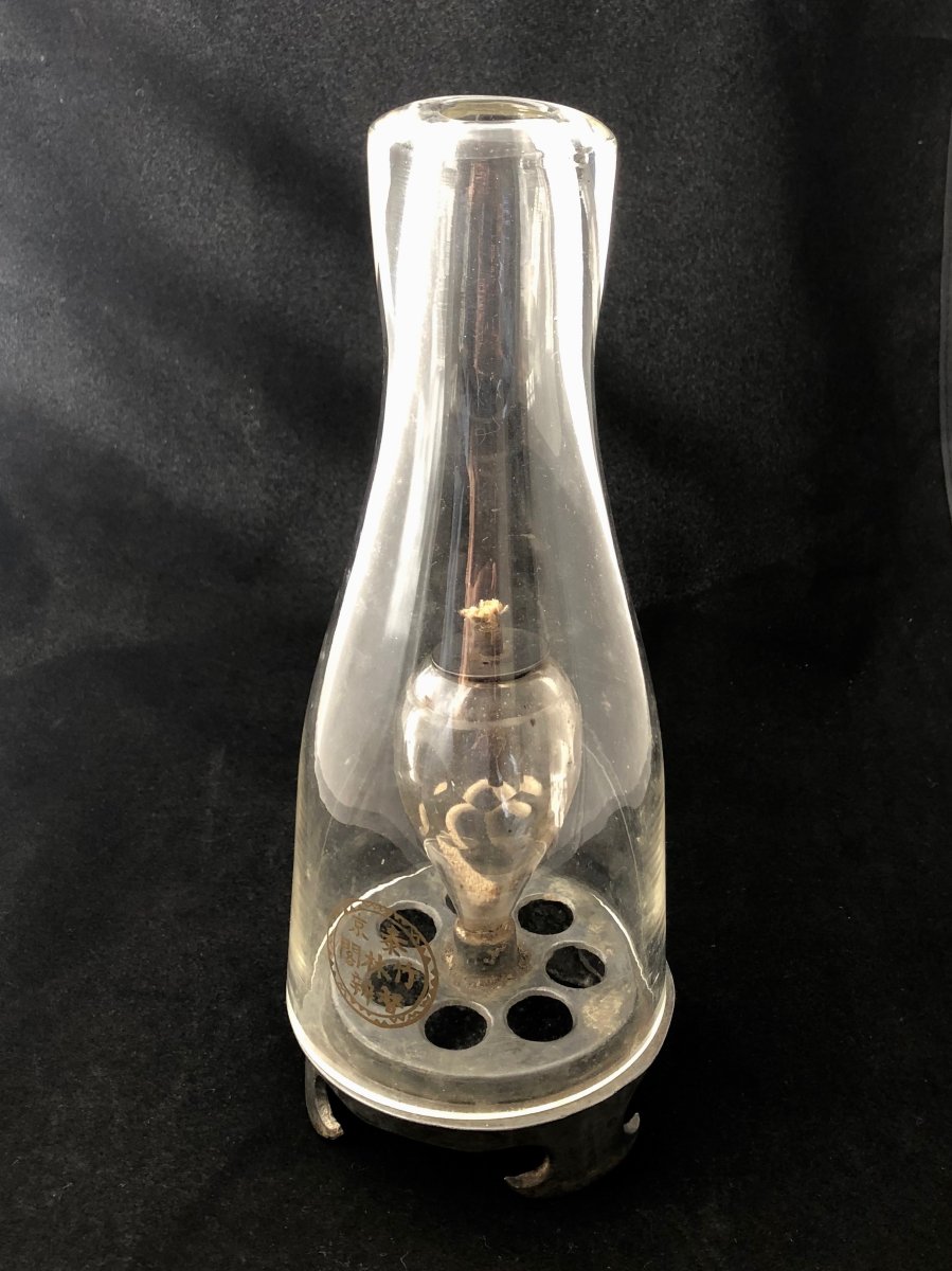Grande lampe à opium de coolie