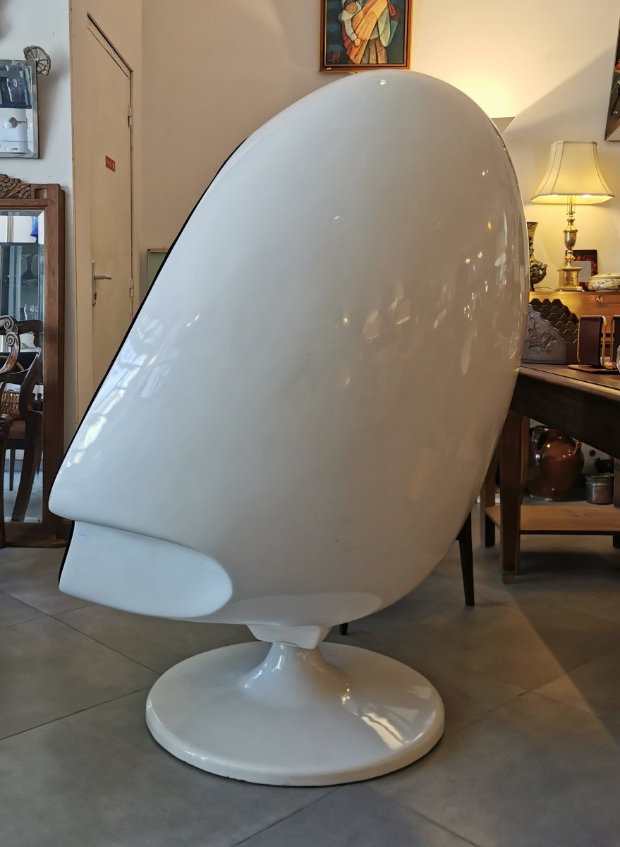 Fauteuil Egg Chair By Lee West.-photo-3