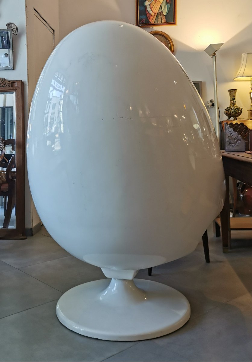 Fauteuil Egg Chair By Lee West.-photo-4