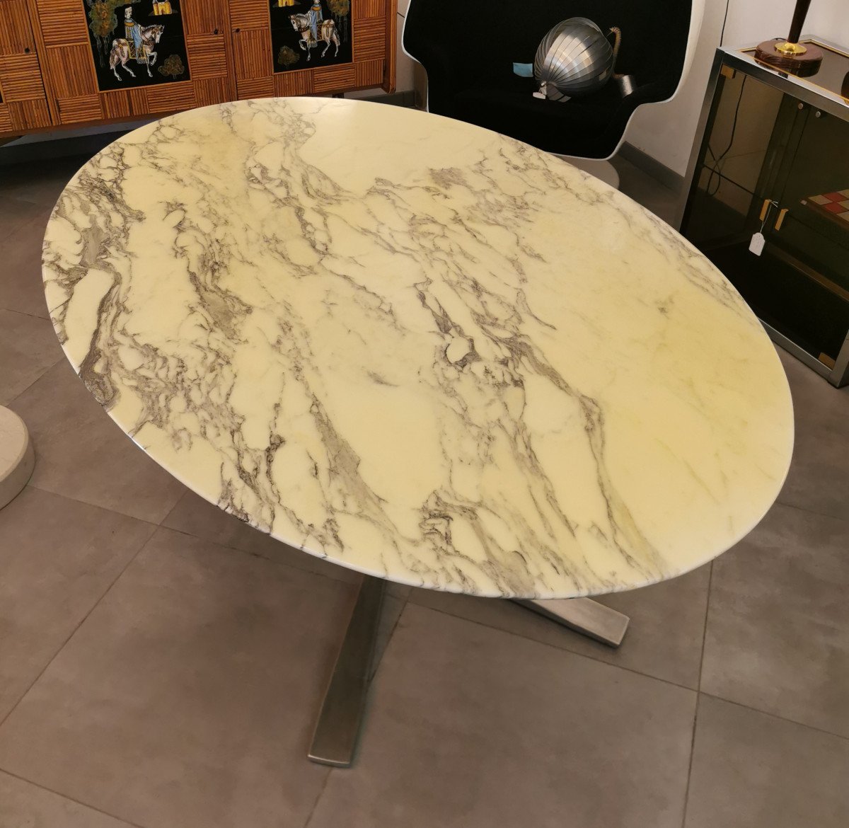 Florence Knoll Marble Table For Roche Bobois.-photo-2