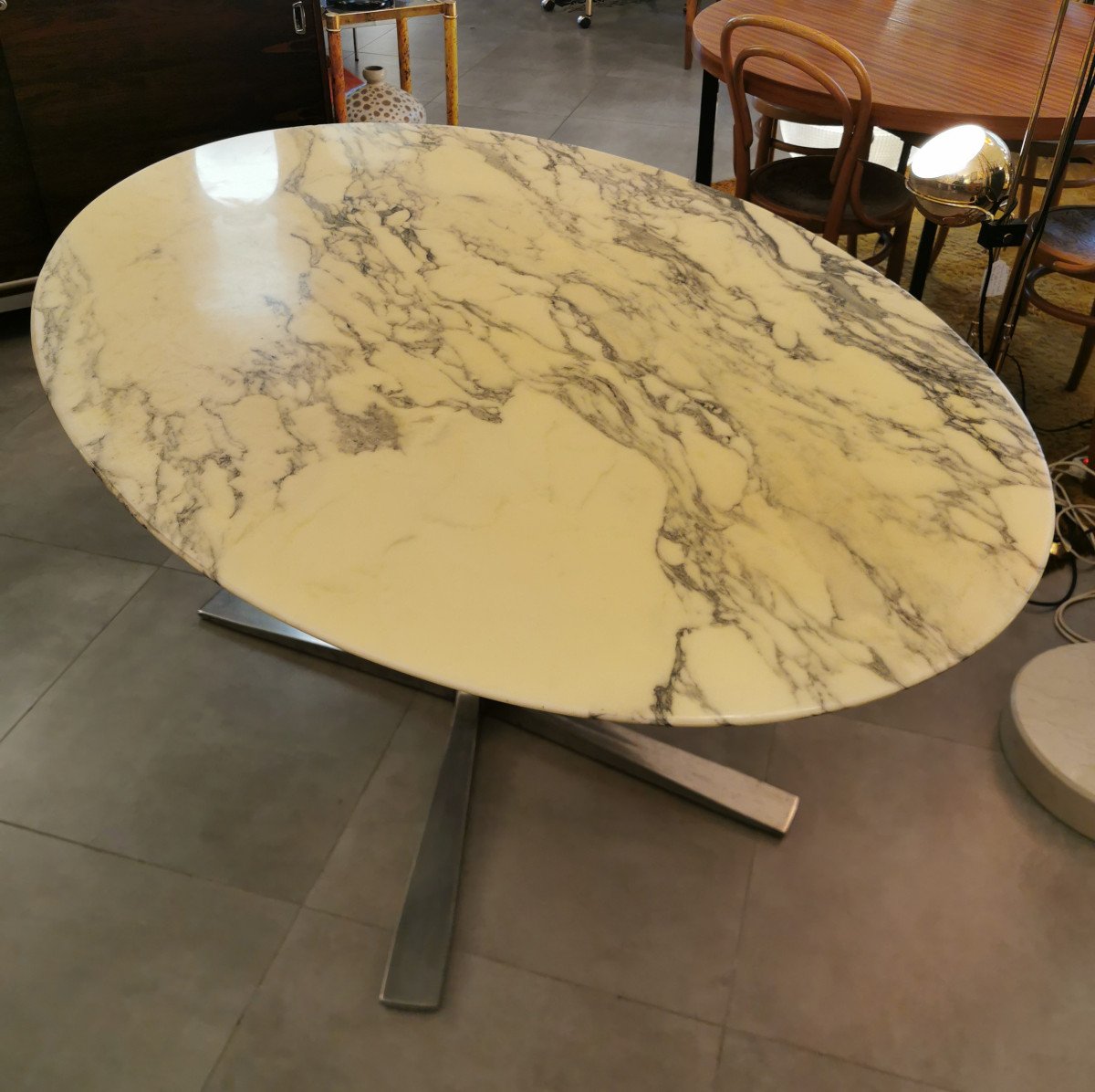 Florence Knoll Marble Table For Roche Bobois.-photo-3