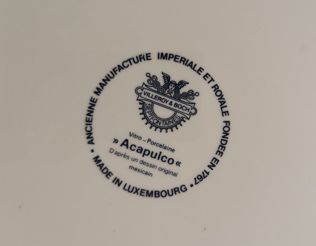 Acapulco Tray From Villeroy & Boch From The 60s.-photo-4