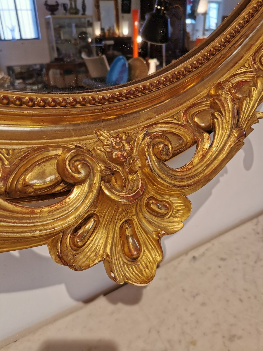 Grand Mirroir Medaillon, 19ème-photo-5
