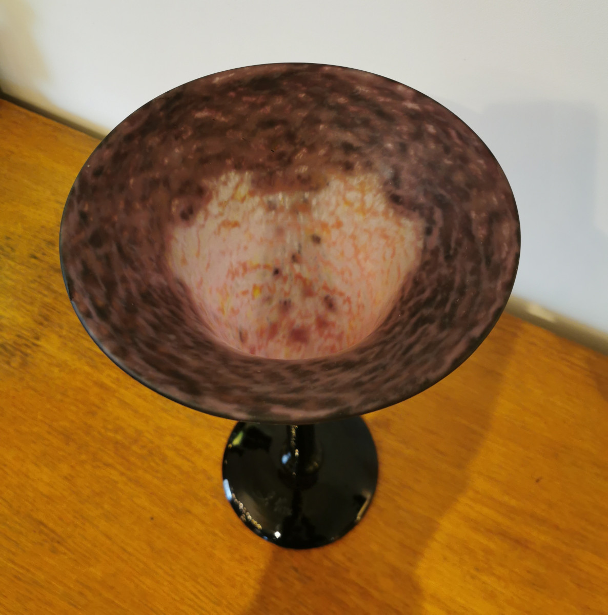 Schneider Le Verre Français Vase, "necklaces" Model, Art Deco Period -photo-4