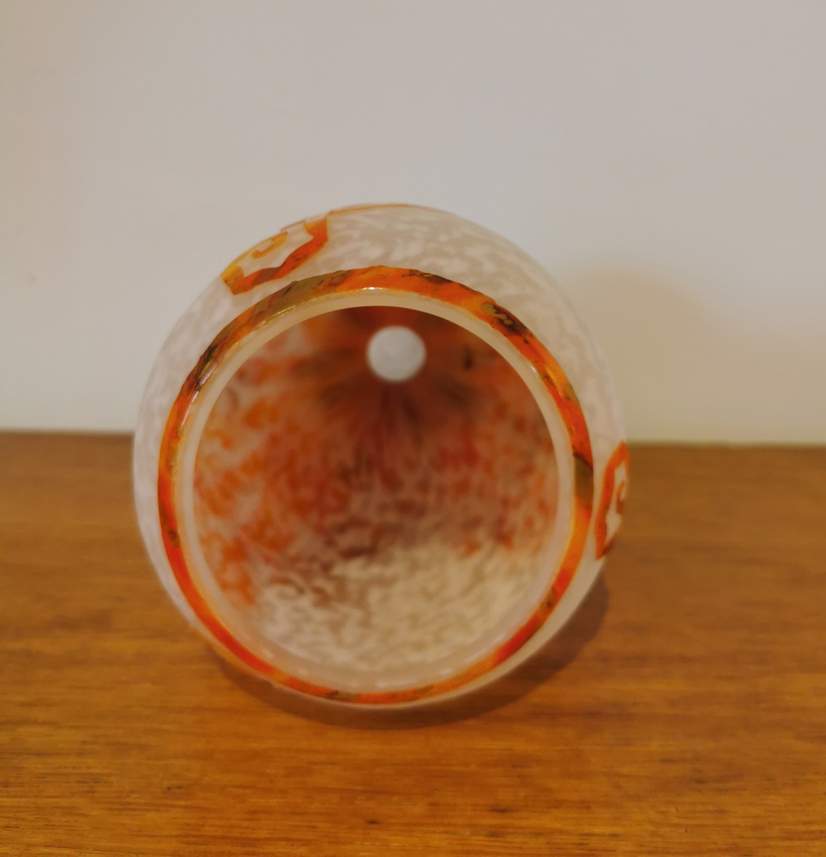 Schneider Le Verre Français Vase, "fern" Model, Art Deco Period -photo-2