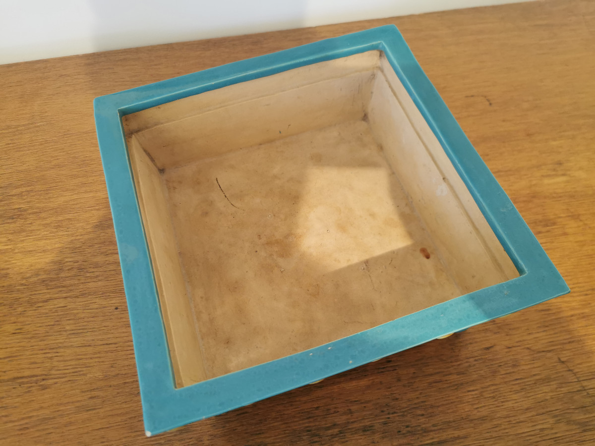 Jardinière d’Eugène Collinot, vers 1870 , céramique émaillée.-photo-6