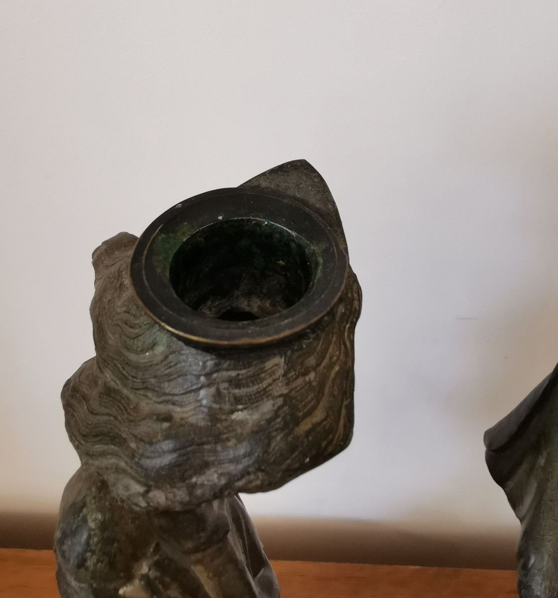 Pair Of Candlesticks Representing Caricatures, 19th Century. -photo-2