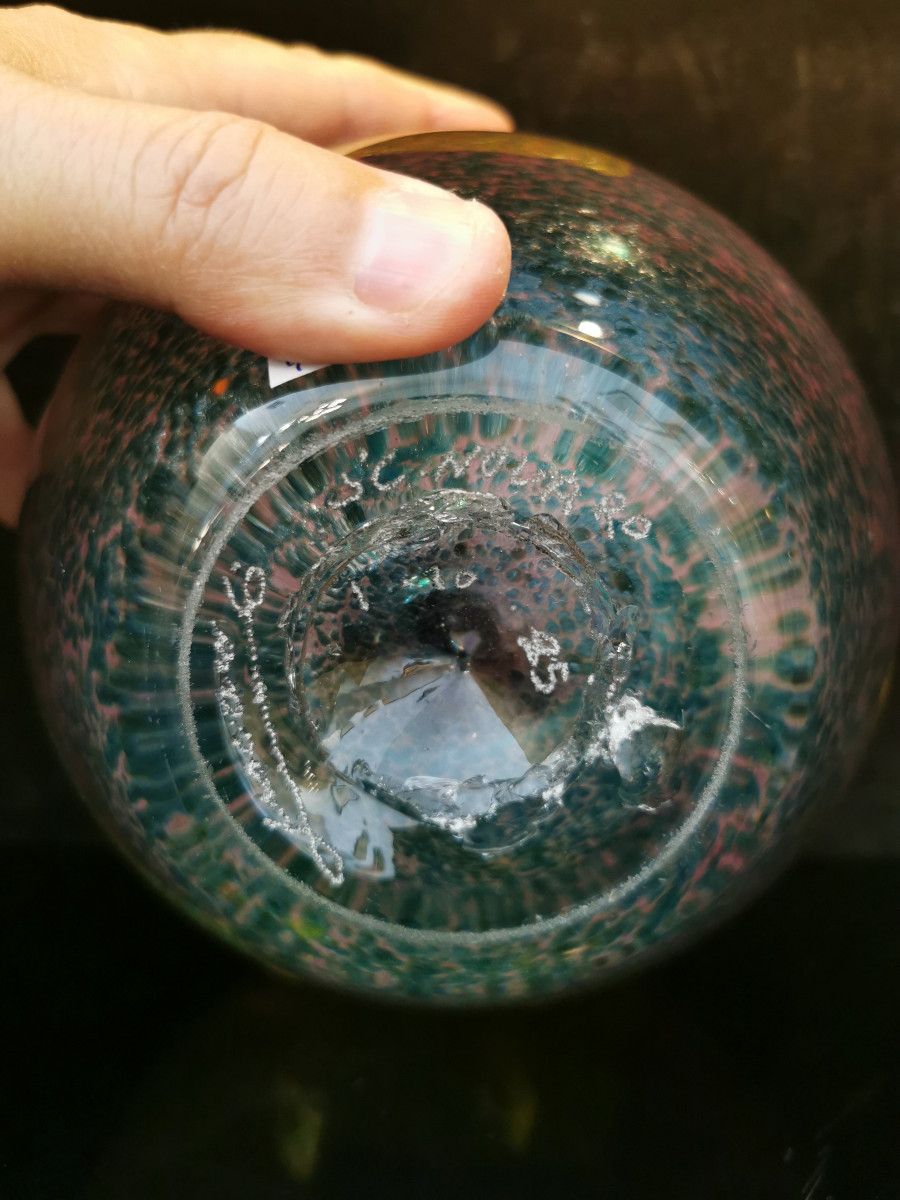 Glass Vase By Jean Claude Novaro-photo-1