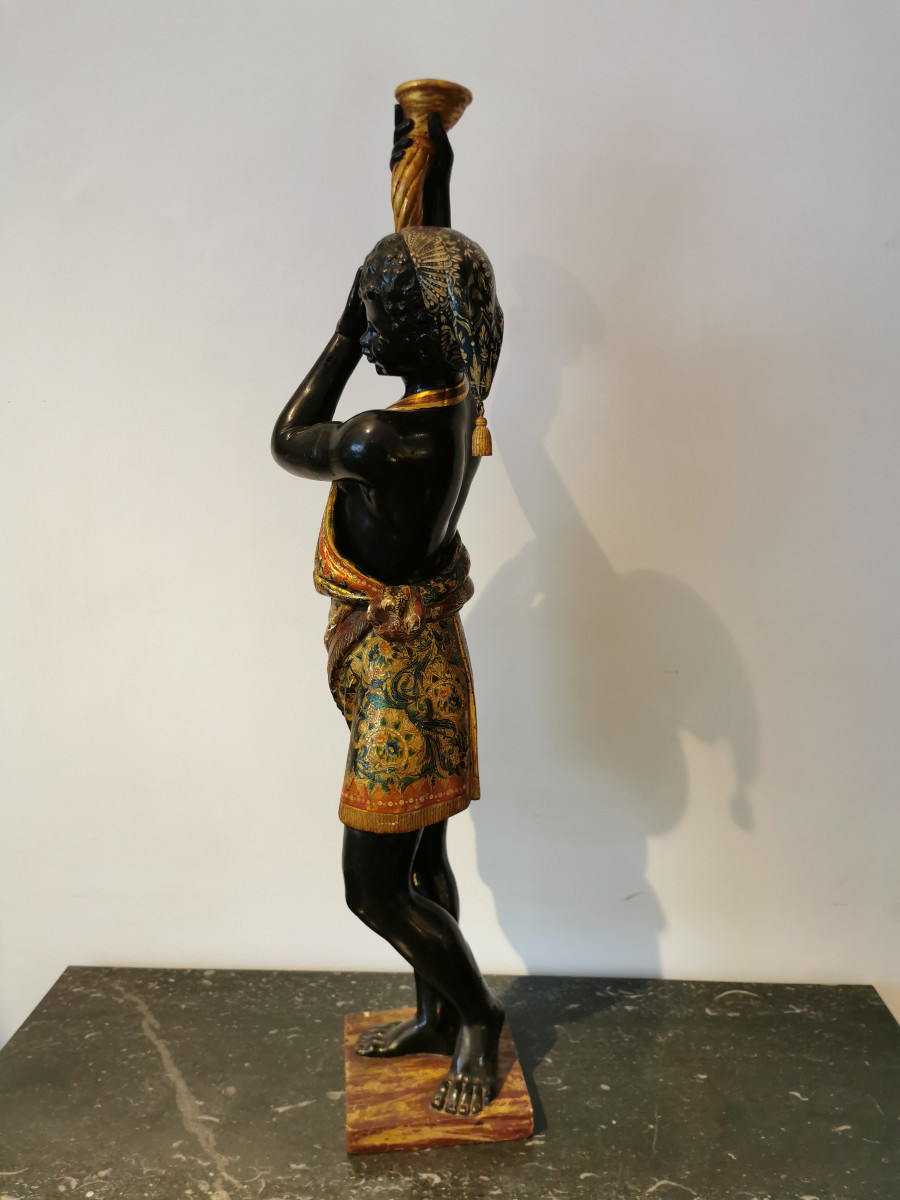 Torchera Representing A Nubian 19th.-photo-4