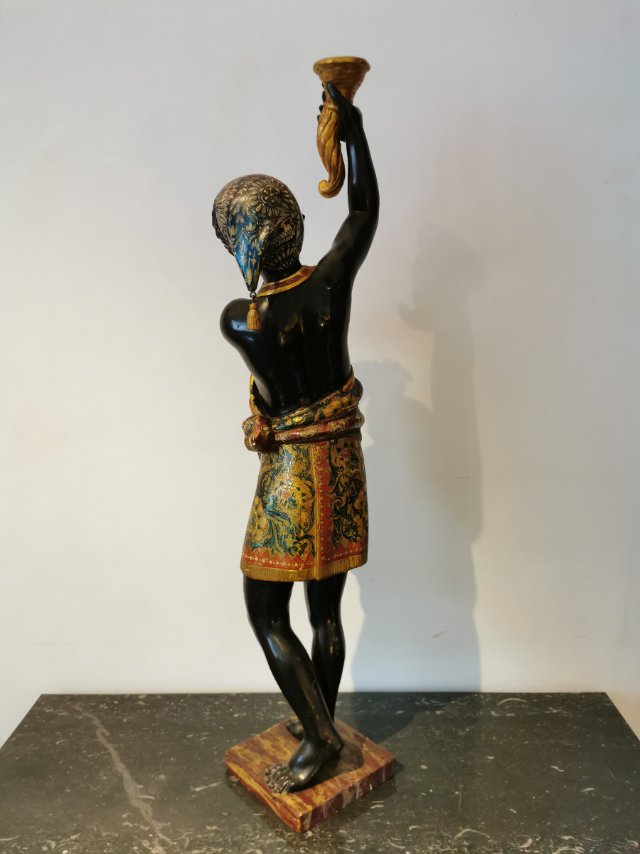 Torchera Representing A Nubian 19th.-photo-1