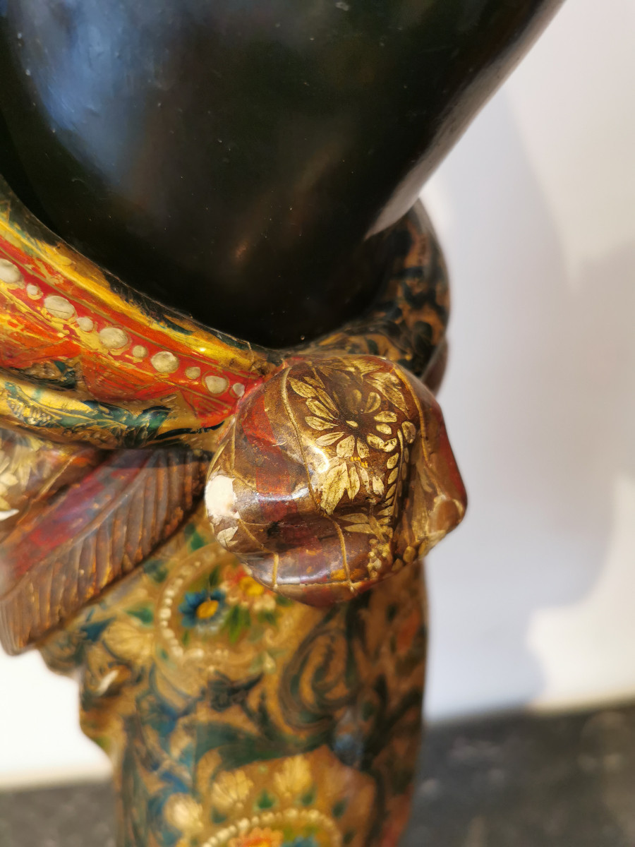 Torchera Representing A Nubian 19th.-photo-6