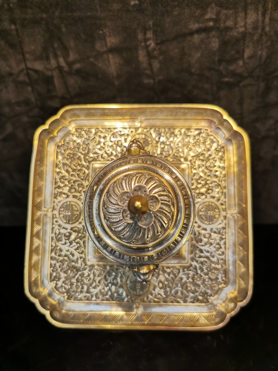 Bronze Inkstand By Armand Point, 19th Century.-photo-5
