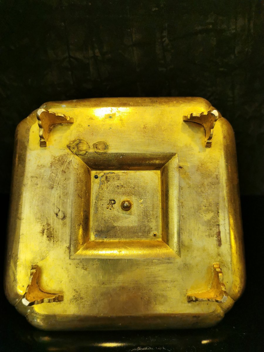 Bronze Inkstand By Armand Point, 19th Century.-photo-6