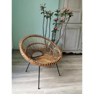 Rattan Armchair By Jeanine Abraham Dirk Jan Rol.