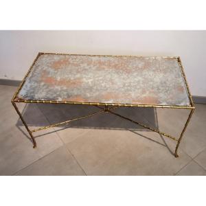 Brass Coffee Table, Maison Jansen.