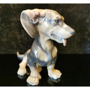 Dachshund, Royal Copenhagen Porcelain.