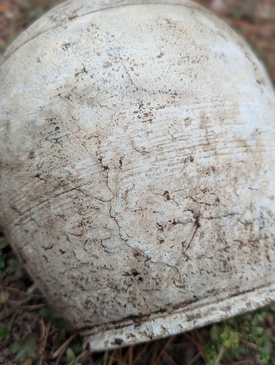 19th Century Stoneware Bottle, Terracotta, Incised Decoration -photo-4