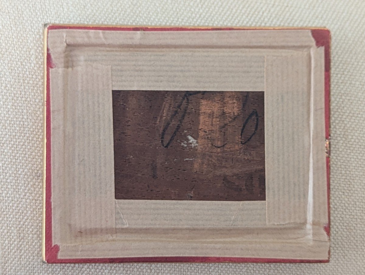 Small Orientalist Painting Signed Mareschal-photo-3