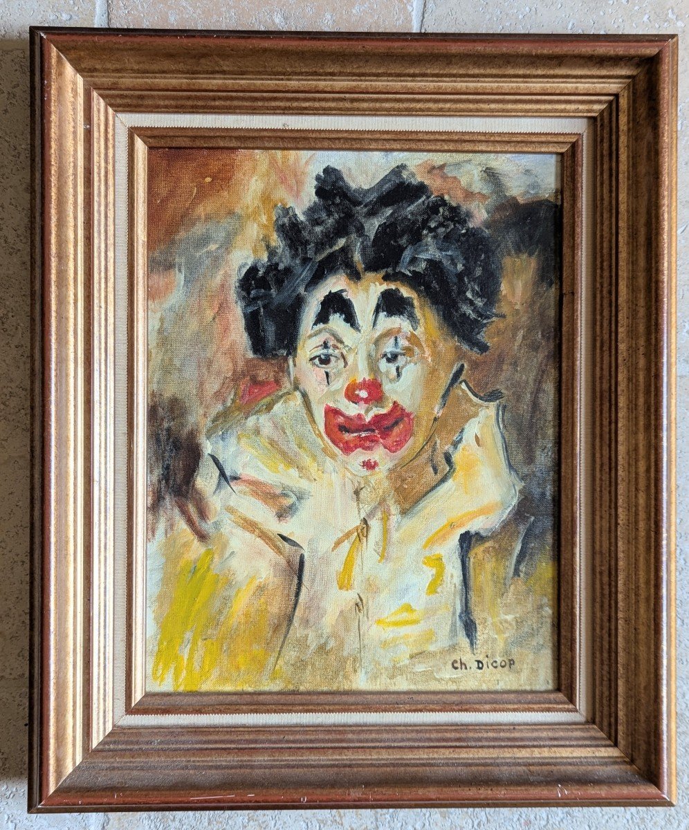 Tableau Original Huile Sur Toile - Jacques Voyet - Jeune Fille - Encadré - Signé