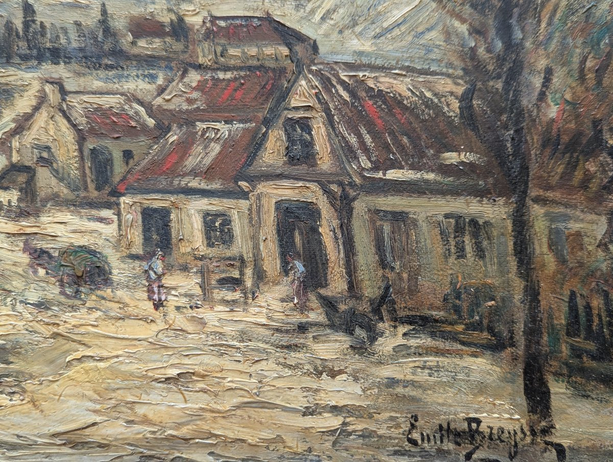 émile Breysse (1880 - 1965) Snowy Village -photo-1