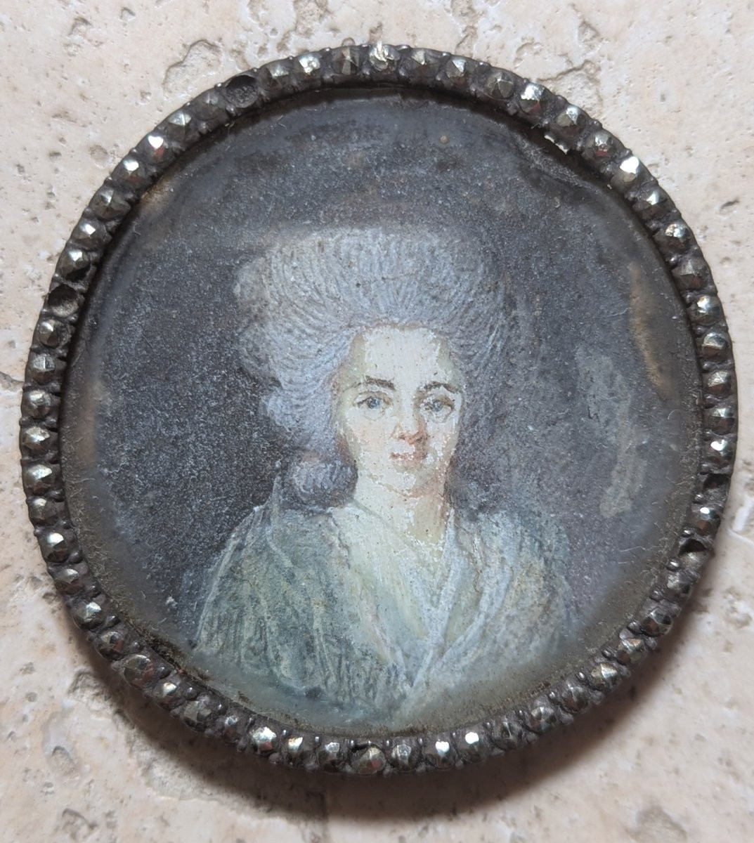 Miniature, Painting, Portrait Of A Woman Of 18th Century Quality -photo-7