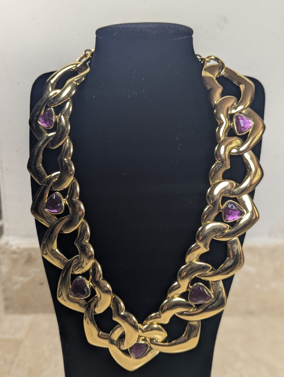Yves Saint Laurent Antique Necklace, 1980s -photo-3