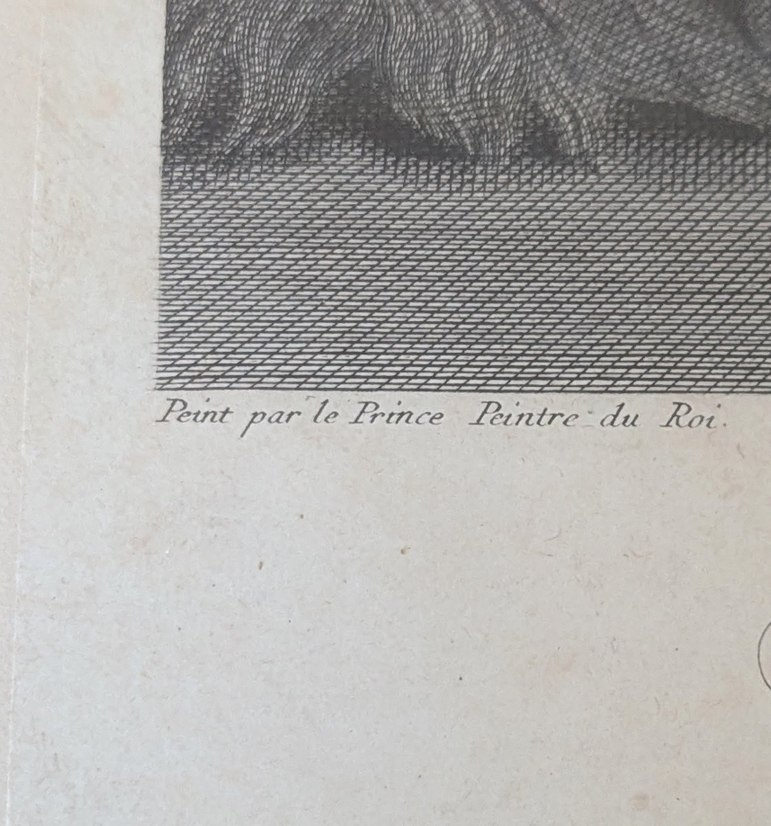 L' Amour des fleurs grande gravure encadrée XVIII ème siècle d'après Le Prince-photo-2