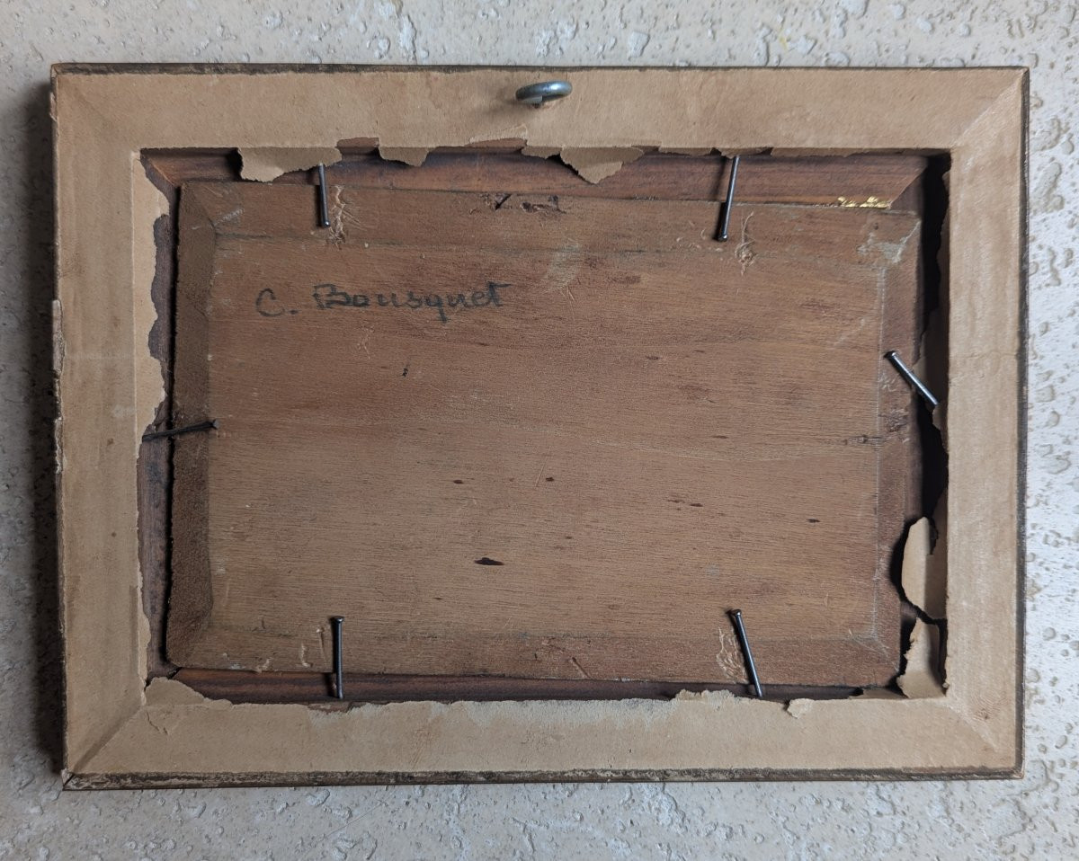 Landscape Attributed To Charles Bousquet, Framed. -photo-3