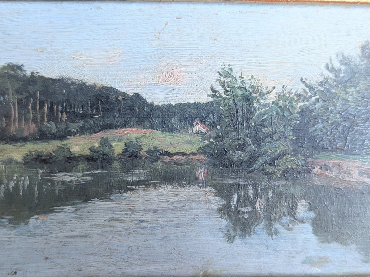 Landscape Attributed To Charles Bousquet, Framed. -photo-4