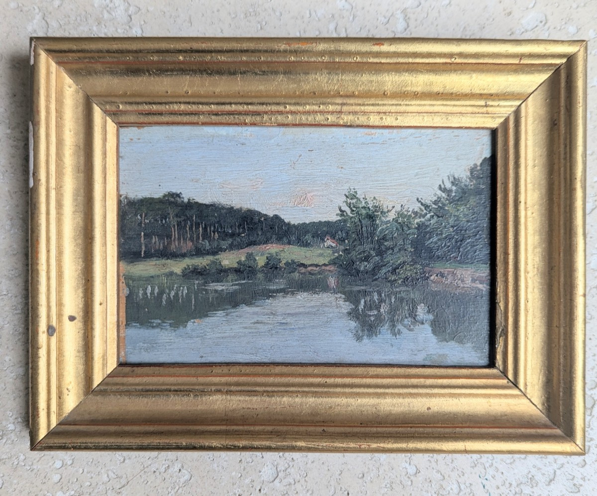 Landscape Attributed To Charles Bousquet, Framed. 