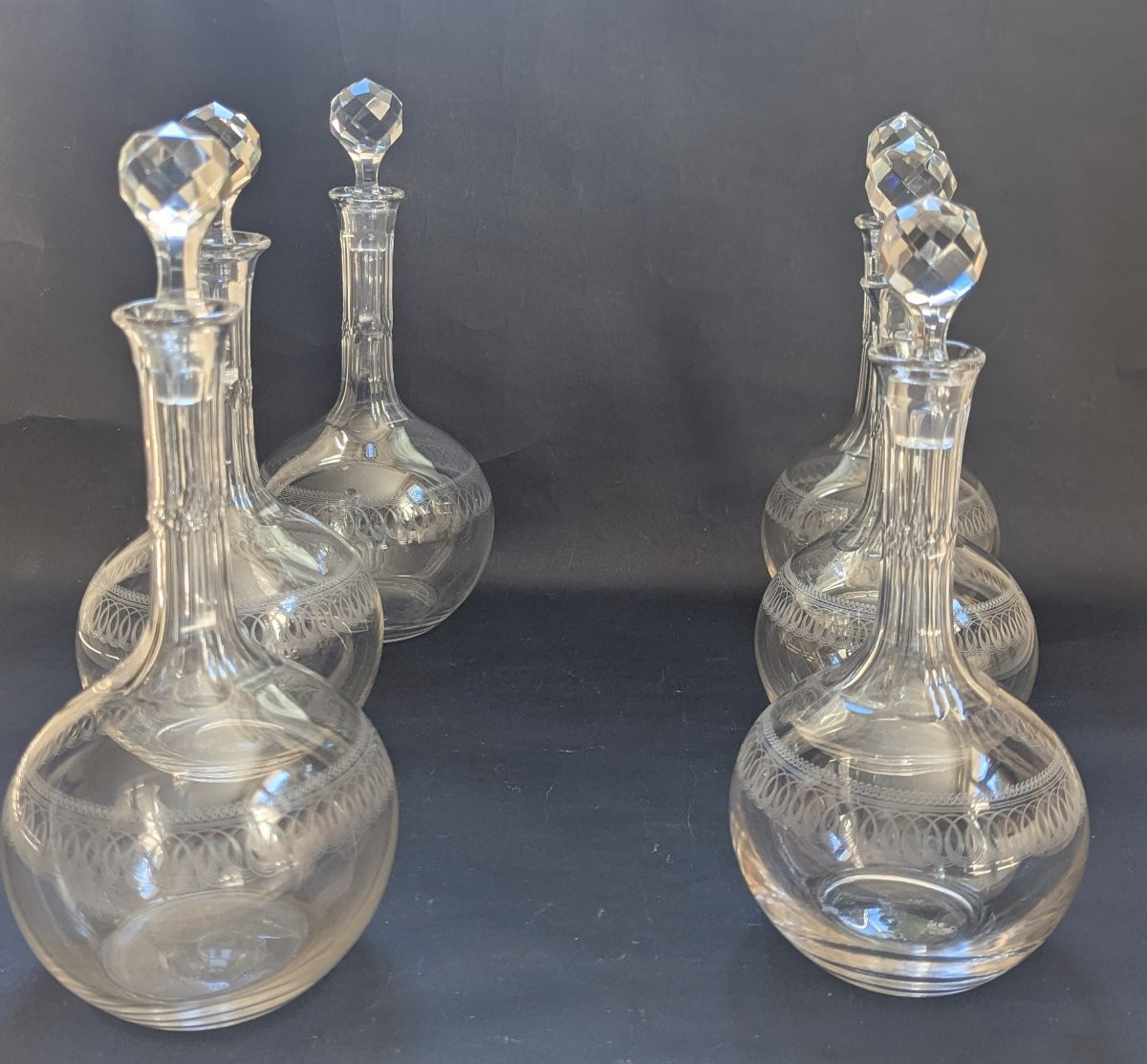 Lot de six carafes à vin-photo-3