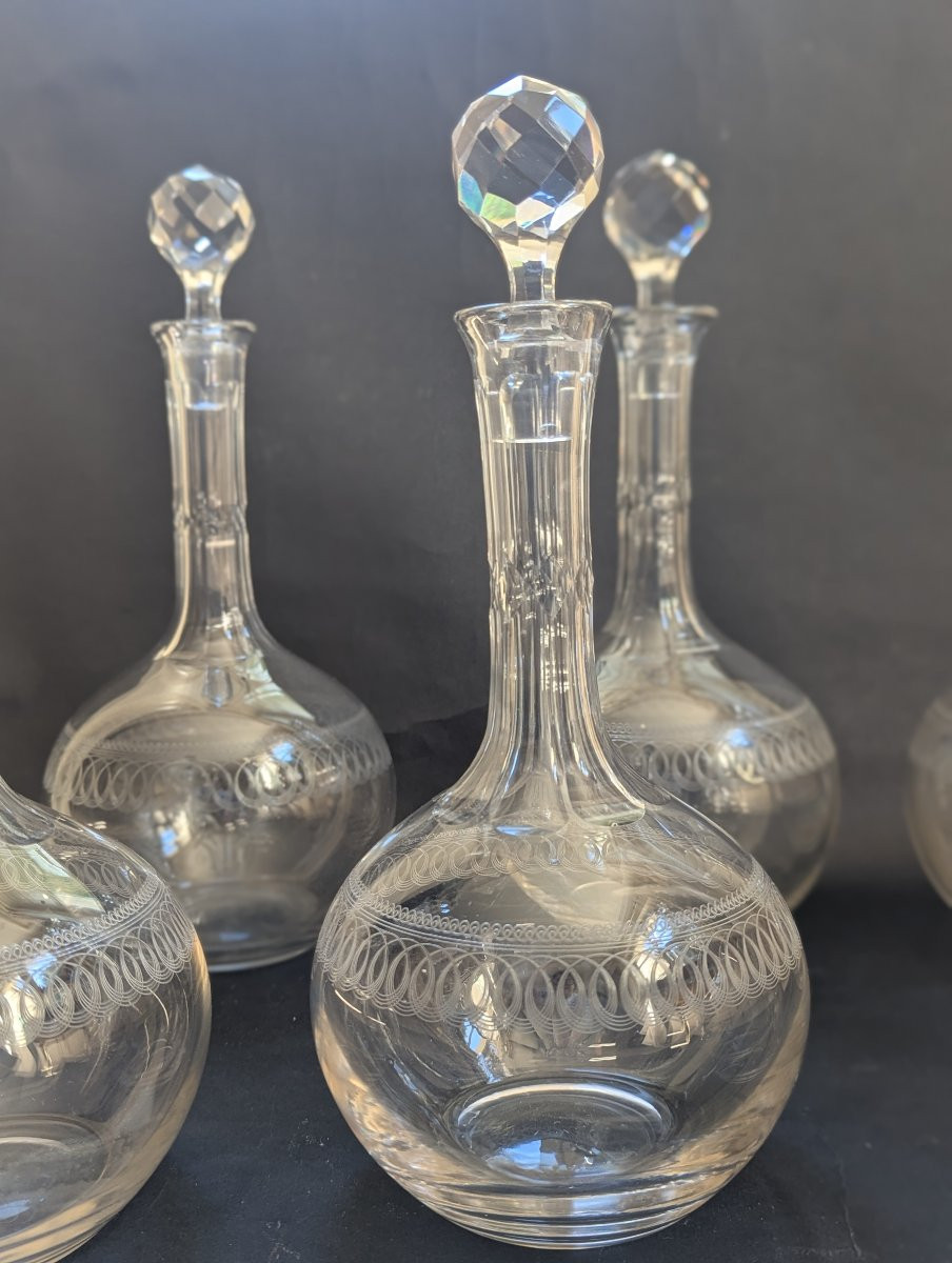 Lot de six carafes à vin-photo-4