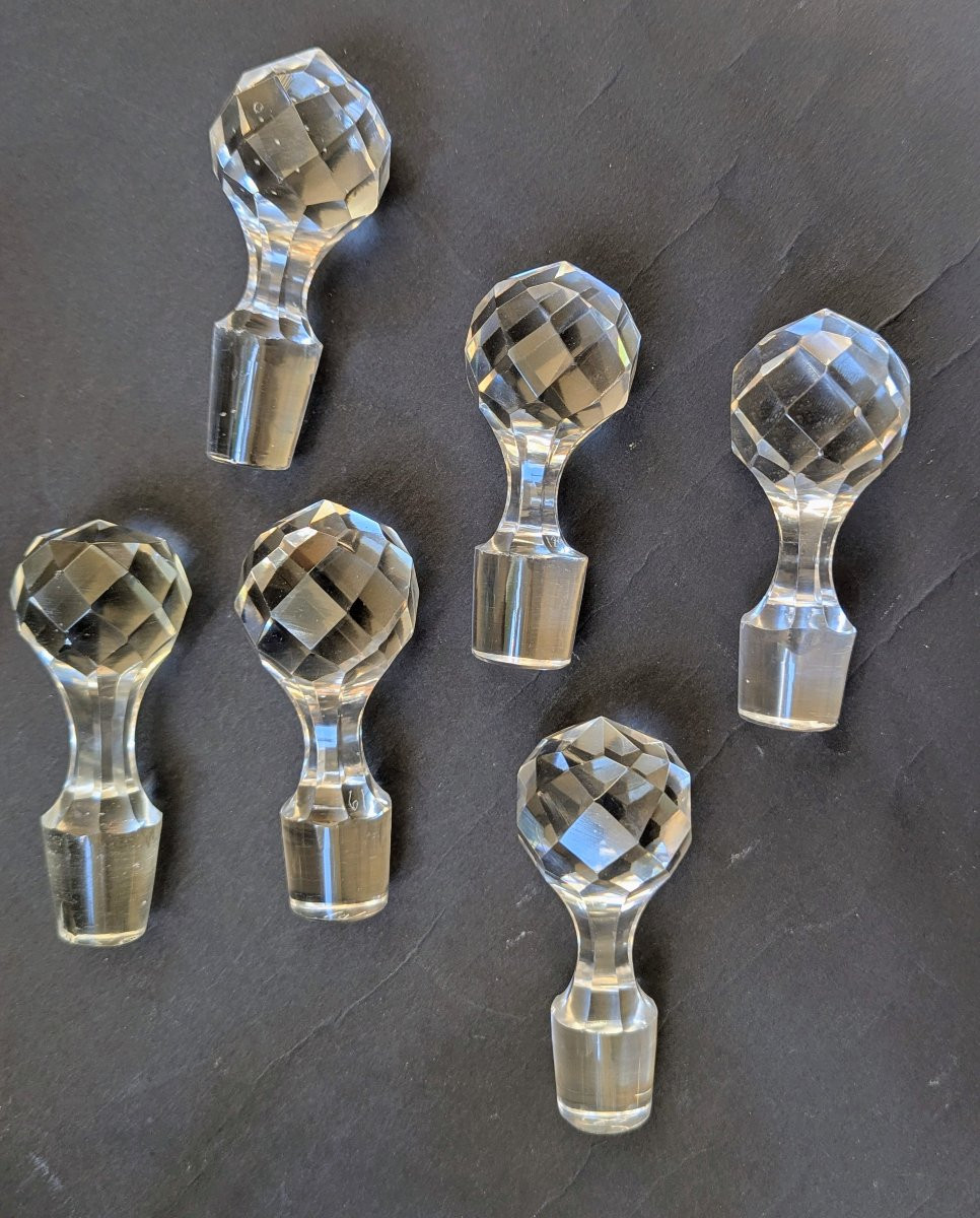 Lot de six carafes à vin-photo-5