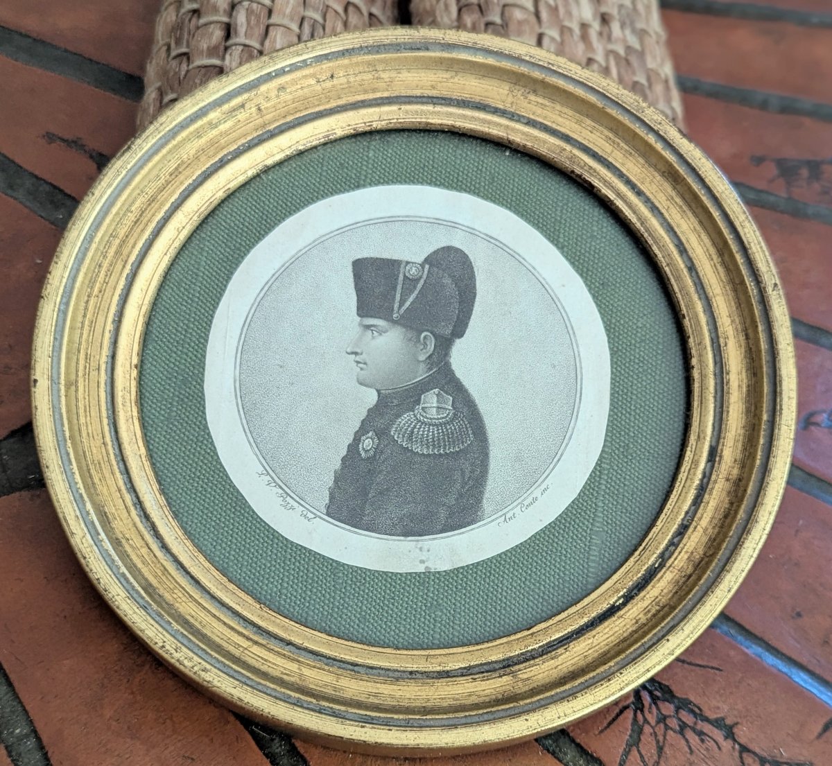 Napoléon Bonaparte portrait de L.V. Pozzi Aquatinte Physionotrace  -photo-7