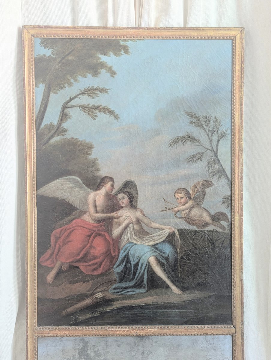 18th-century Louis XVI Trumeau With Allegorical Painting Depicting Greco-roman Mythology -photo-2