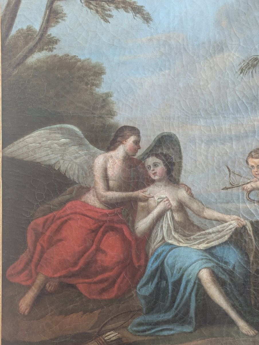 18th-century Louis XVI Trumeau With Allegorical Painting Depicting Greco-roman Mythology -photo-4