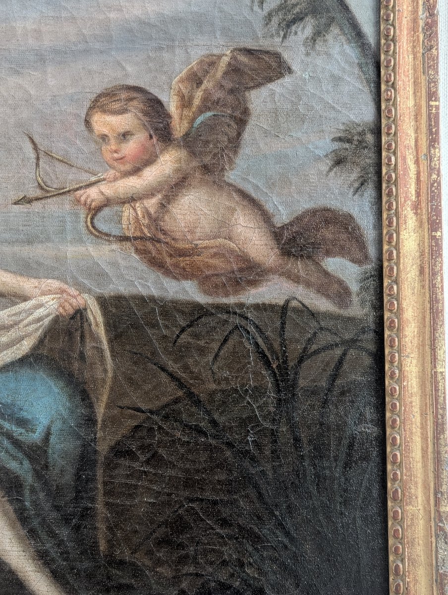 18th-century Louis XVI Trumeau With Allegorical Painting Depicting Greco-roman Mythology -photo-4