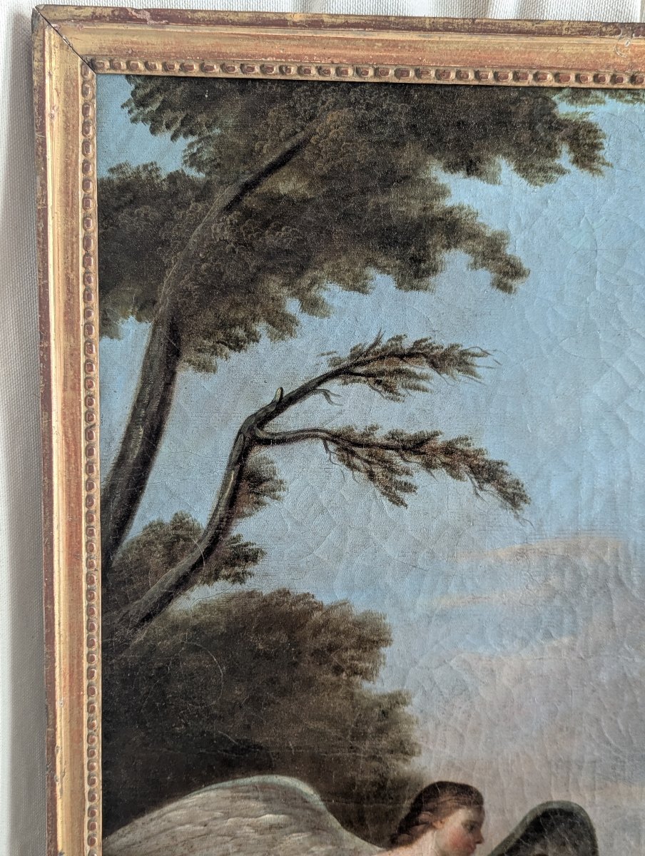 18th-century Louis XVI Trumeau With Allegorical Painting Depicting Greco-roman Mythology -photo-5