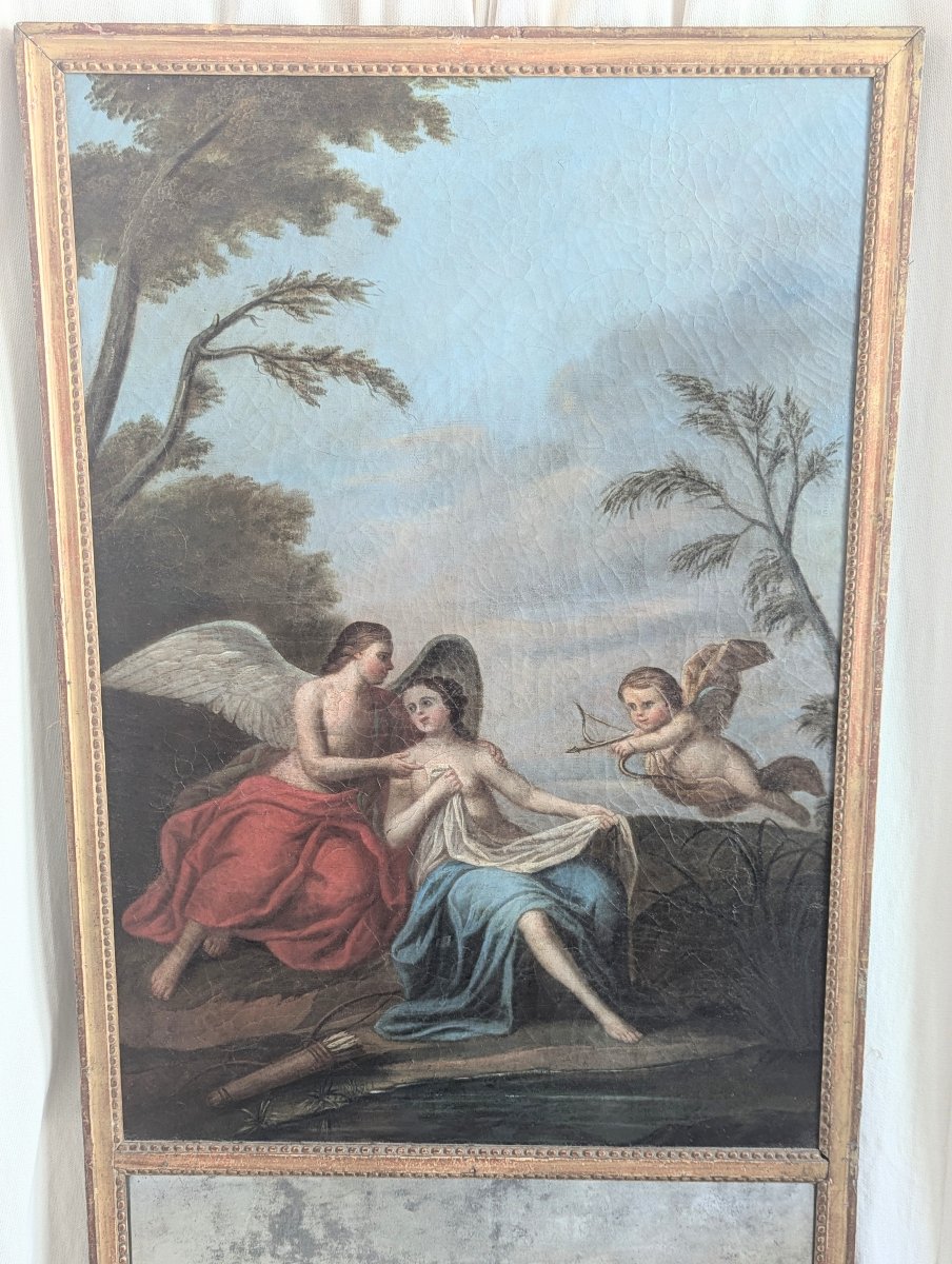 18th-century Louis XVI Trumeau With Allegorical Painting Depicting Greco-roman Mythology -photo-6