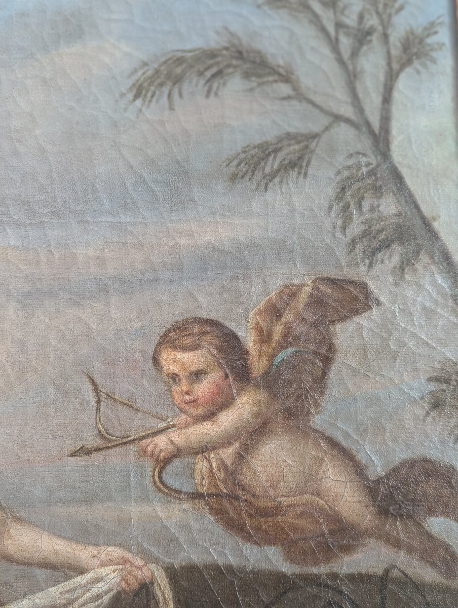 18th-century Louis XVI Trumeau With Allegorical Painting Depicting Greco-roman Mythology -photo-8