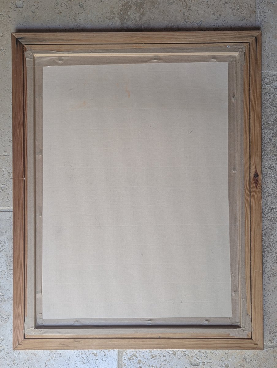 Gustave Guétant Etude de femme dessin encadré sous verre-photo-2