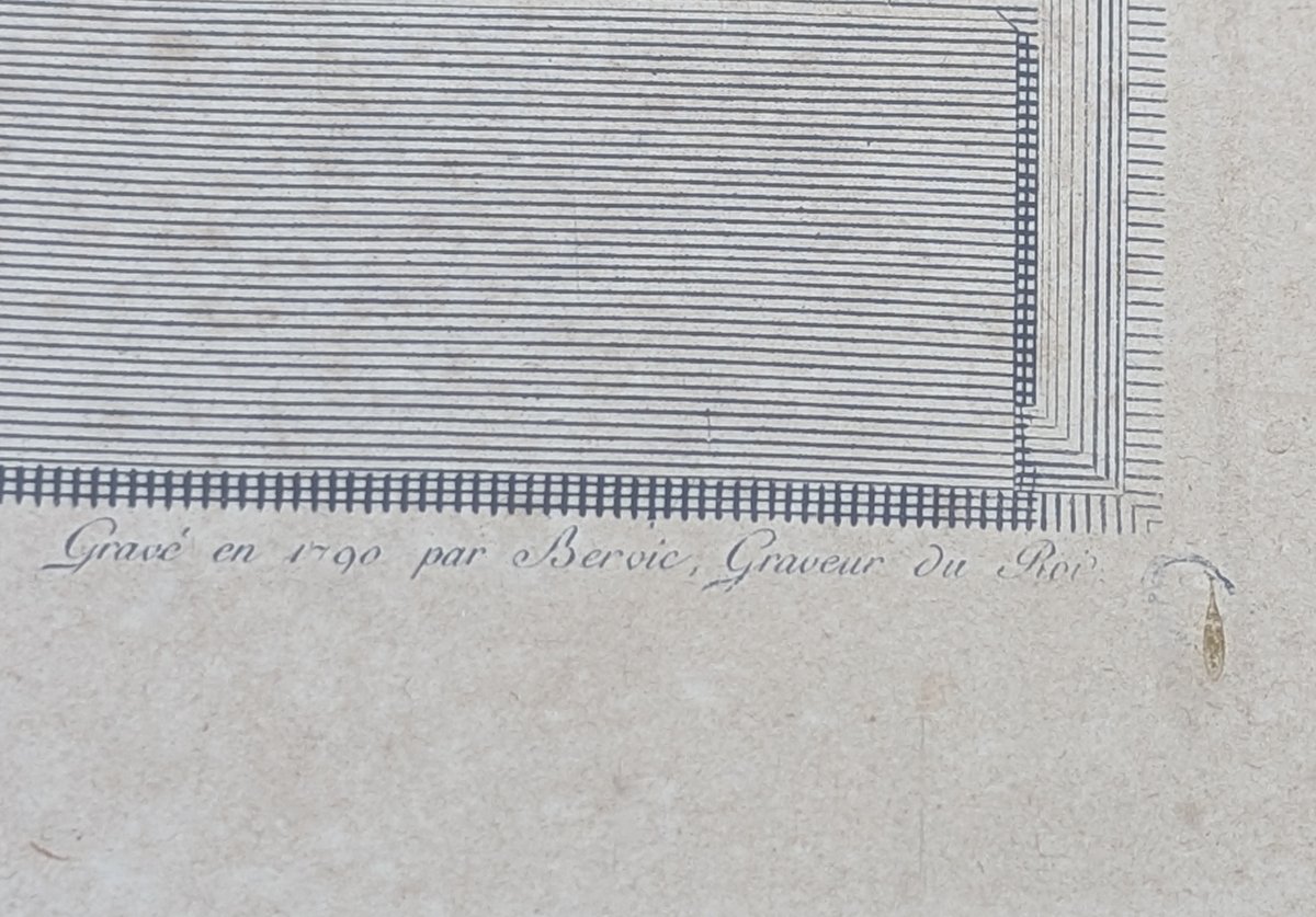 Charles Clément Bervic grande gravure portrait de Louis XVI d'ap. Antoine Callet-photo-7