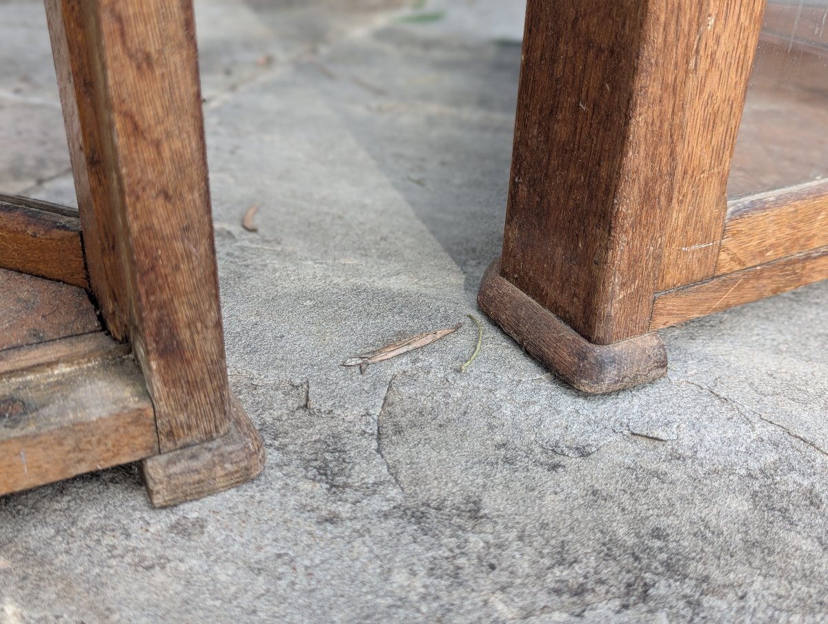 Two Antique Corner Counter Display Cases-photo-5