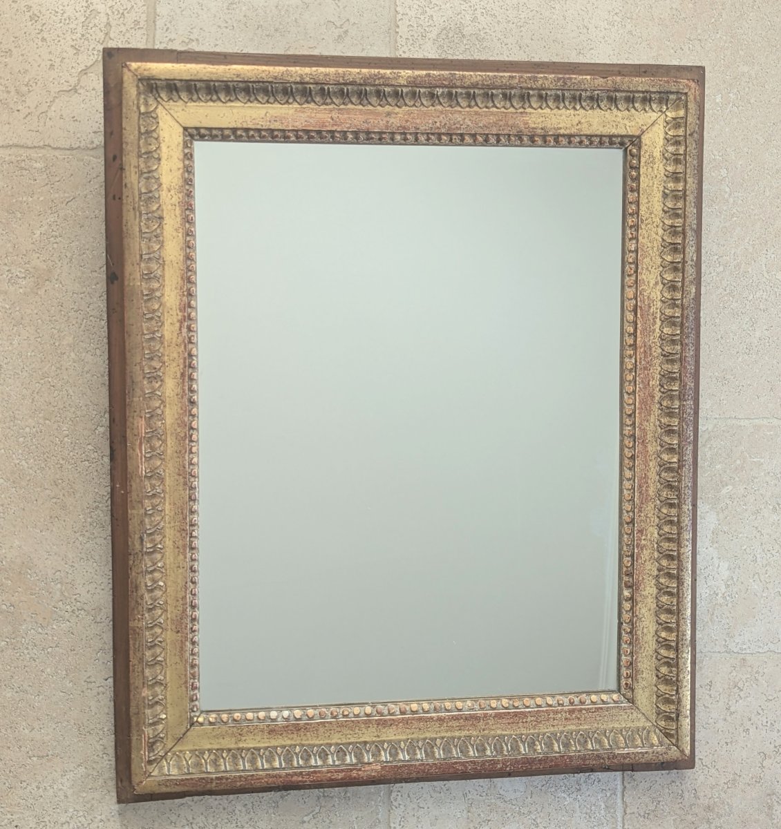 Miroir de boiserie en bois sculpté et doré XVIIIème siècle -photo-8