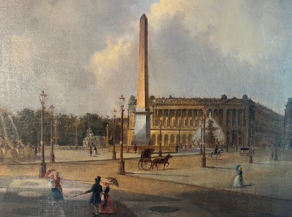 Painting  La Concorde Place ( Paris )