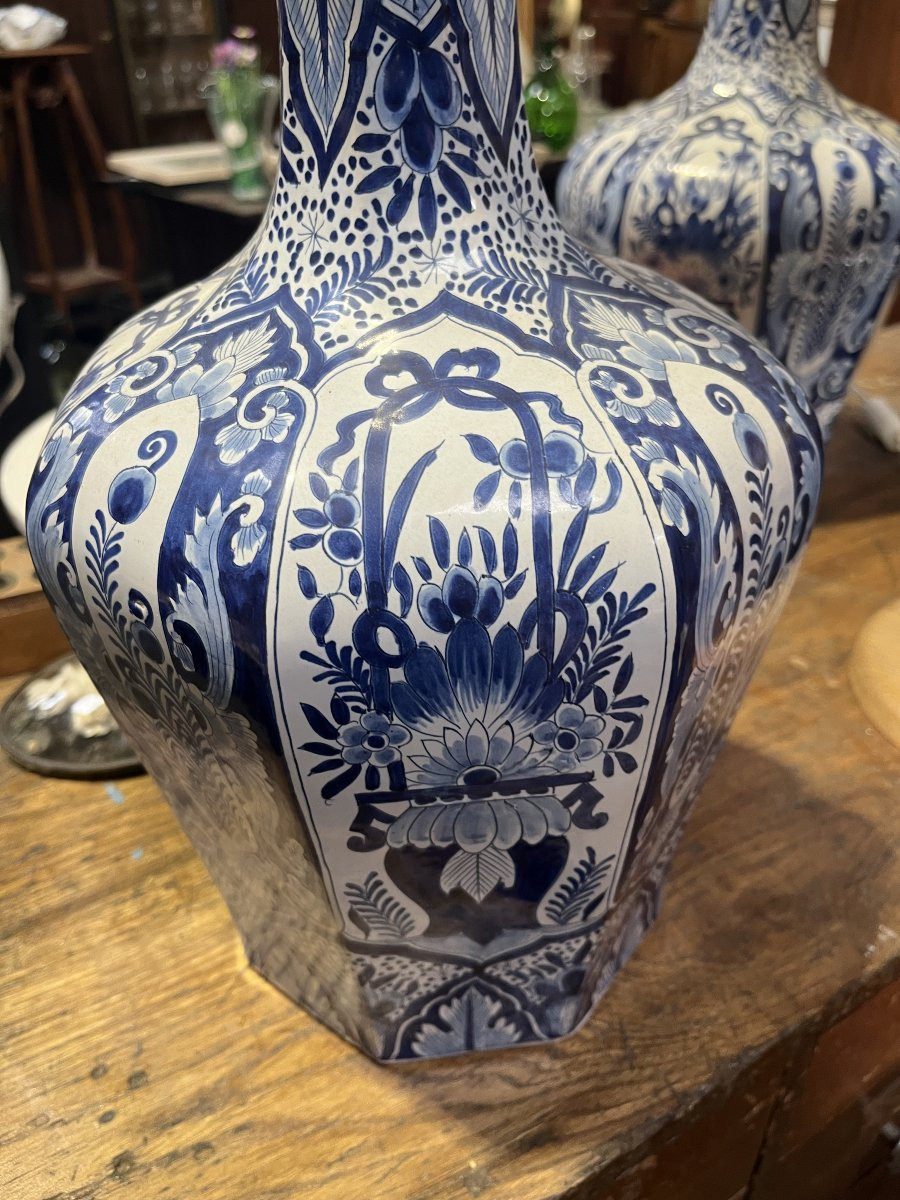 Paire de vases Delft-photo-3