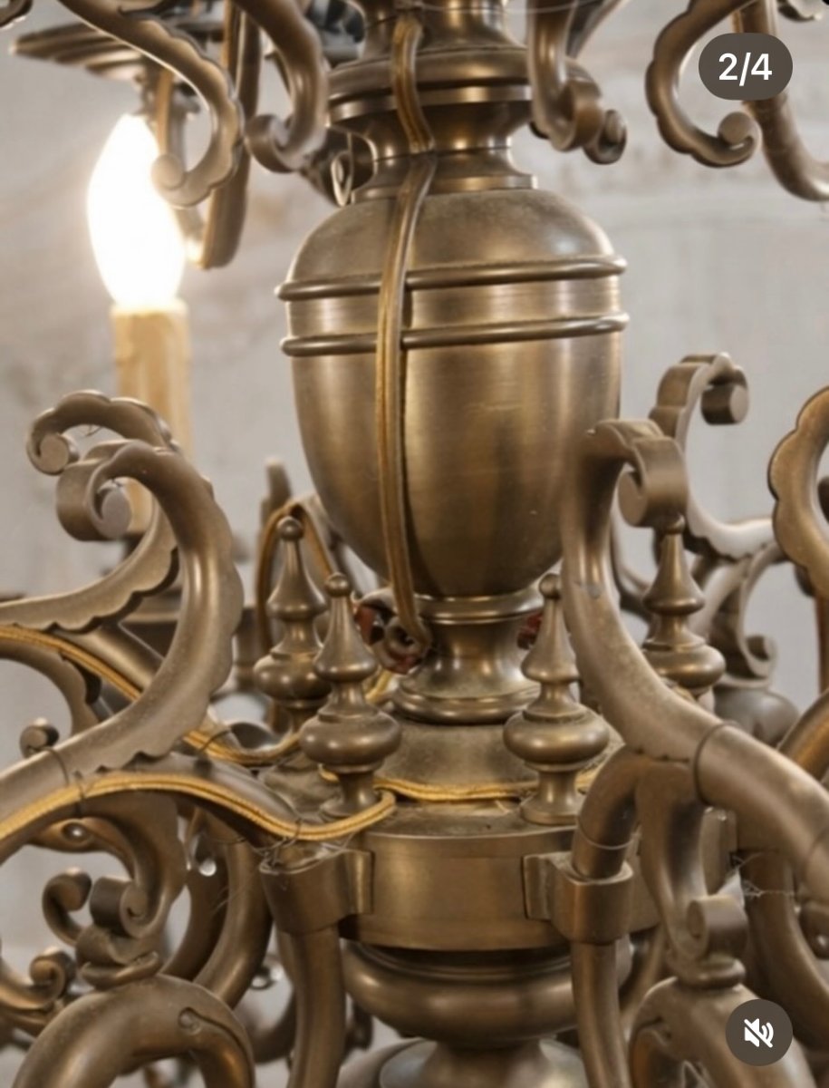 lustre hollandais en bonze-photo-4