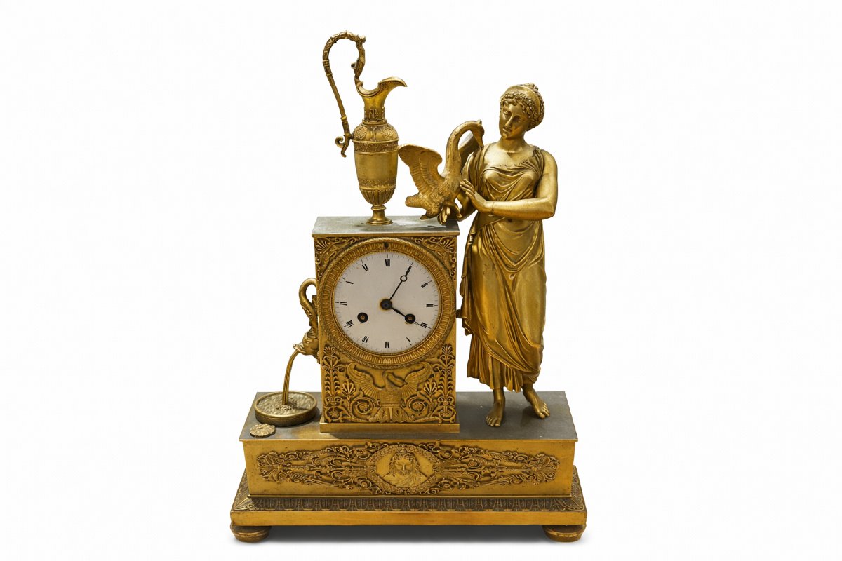 Gilt Bronze Clock, Empire Period -photo-1