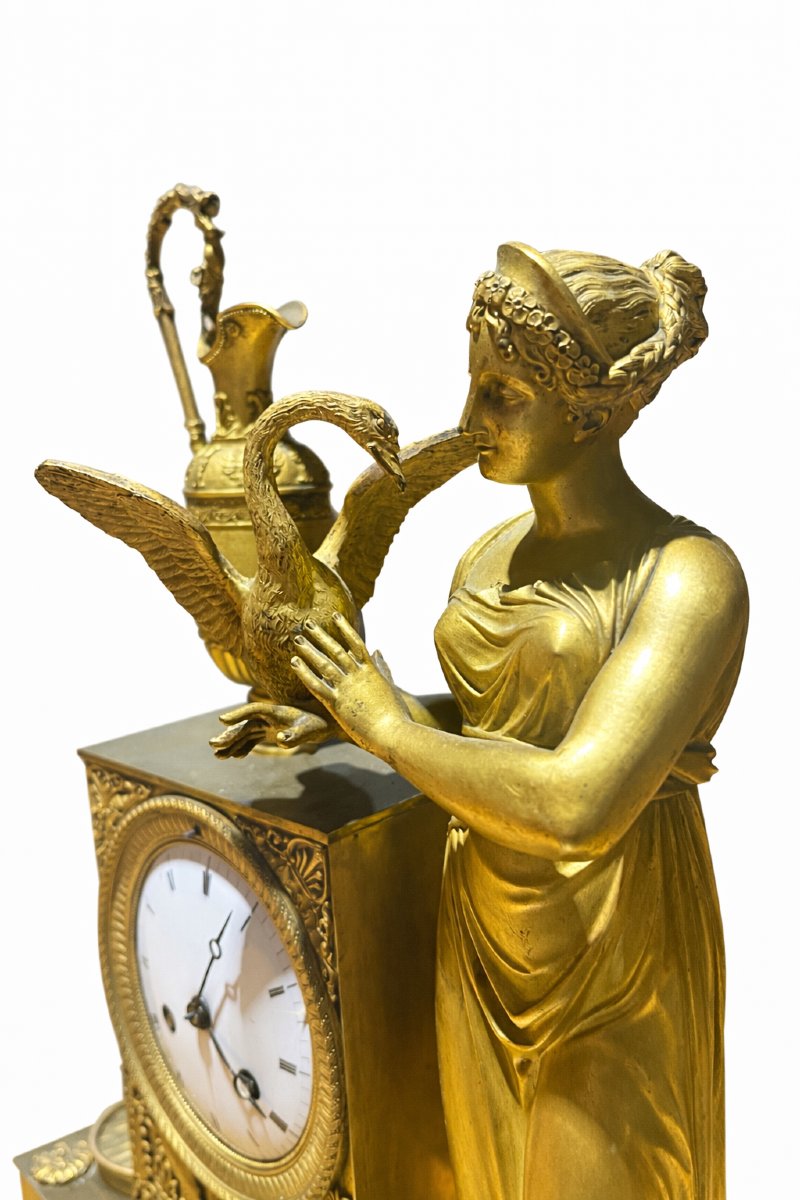 Gilt Bronze Clock, Empire Period -photo-2